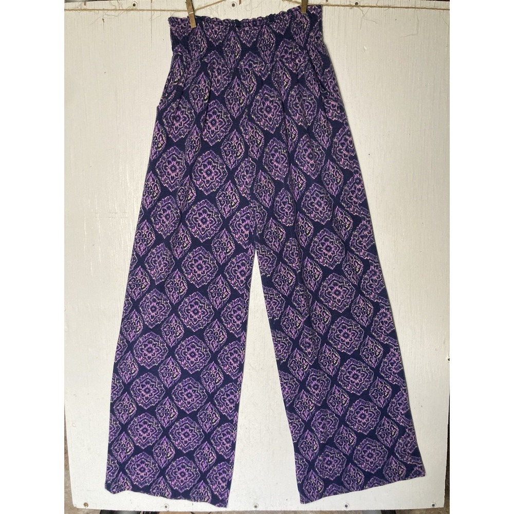 Mudd XS Small Boho Flare Hippie Pattern Pants Women Bell Bottom Funky